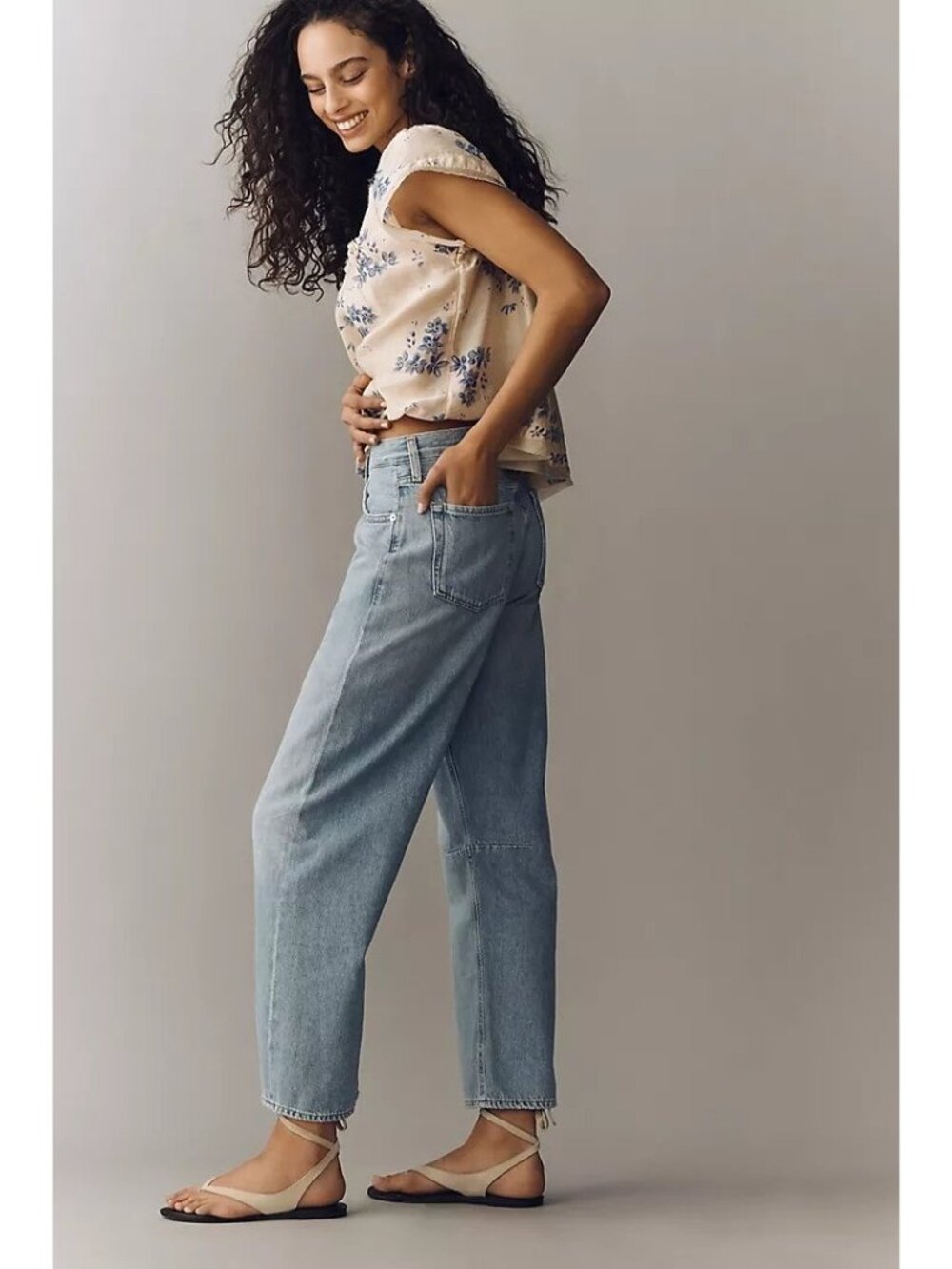 Citizens of Humanity Size 27 Miro High-Rise Tapered Crop Jeans Barrel - Picture 12 of 13